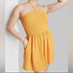 Smocked Terry Convertible Dress - Wild Fable